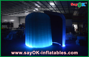 Photo Booth Wedding Props Color Change Waterproof Inflatable Trade Show Booth Dome With Led