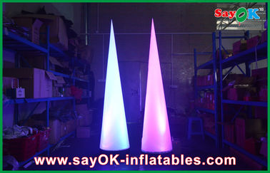 Light Circular Cone Inflatable Lighting Decoration For Advertising