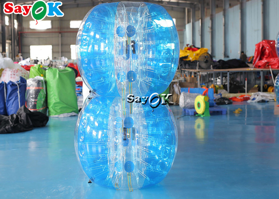 Inflatable Carnival Games Adult TPU PVC Body Zorb Bumper Ball Set Transparent Blue Pink Inflatable Bubble Soccer