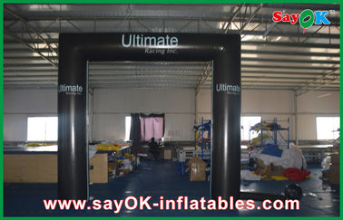 PVC Cube Square Inflatable Door Arch Model Waterproof Foldable Gate With Logo