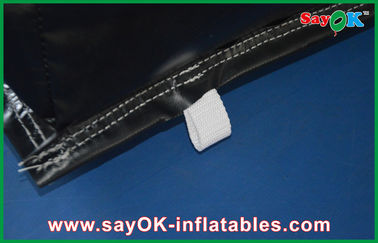 Black Wall Inflatable Cube Tent Double Sewing Show Background