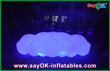 12m Long Giant Inflatable Balloon LED Helium Cloud With With 0.2mm PVC For Event