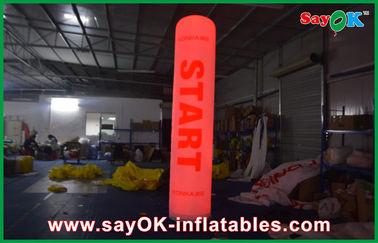 3m Height Inflatable Lighting Decoration Led Pillar Cube Column Printed