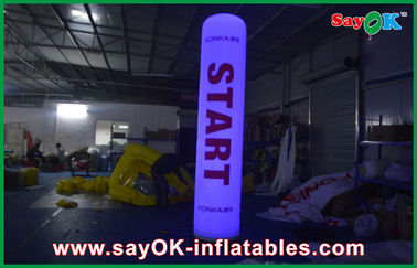 3m Height Inflatable Lighting Decoration Led Pillar Cube Column Printed