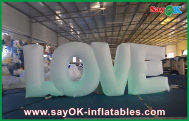 Popular 190T Nylon Inflatable Lighting Decoration For Valentines Day