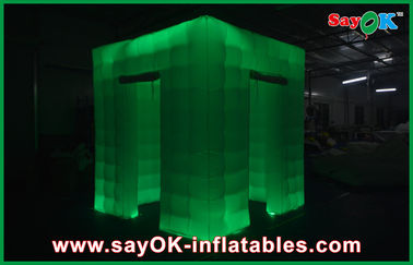 Wedding Photo Booth Hire Square Waterproof Inflatable Photo Booth Portable Led Tent 2 Door