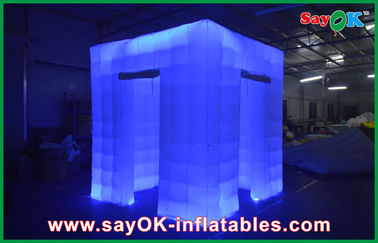 Wedding Photo Booth Hire Square Waterproof Inflatable Photo Booth Portable Led Tent 2 Door