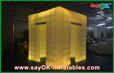 Wedding Photo Booth Hire Square Waterproof Inflatable Photo Booth Portable Led Tent 2 Door