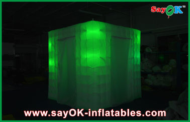 Photo Booth Backdrop Attractive Wedding Party Inflatable Photo Booth Tent Enclosure With Led Light