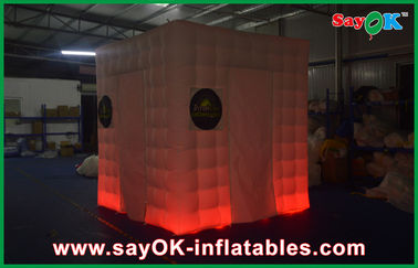 Photo Booth Decorations Cube Inflatable Wedding Photo Booth Curtains Print For Business