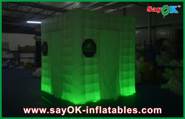 Photo Booth Decorations Cube Inflatable Wedding Photo Booth Curtains Print For Business