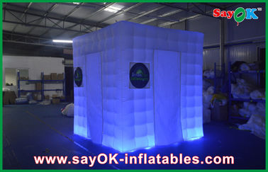 Photo Booth Decorations Cube Inflatable Wedding Photo Booth Curtains Print For Business