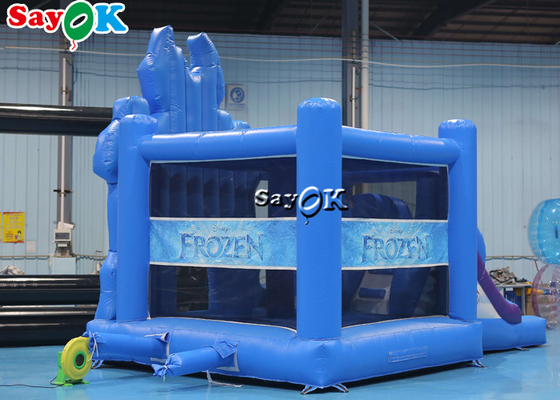 Ice Princess Printing Theme Inflatable Bounce Trampoline Slide Combo