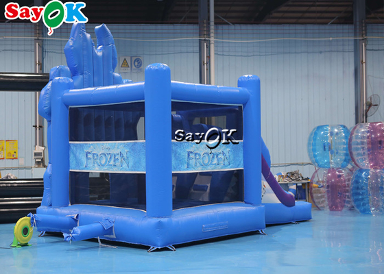 Ice Princess Printing Theme Inflatable Bounce Trampoline Slide Combo