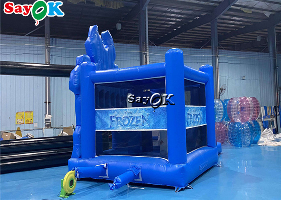 Ice Princess Printing Theme Inflatable Bounce Trampoline Slide Combo