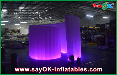 Advertising Booth Displays Blue Inflatable Advertising Led Spiral Party Event Photo Booth Green Colourful Tent