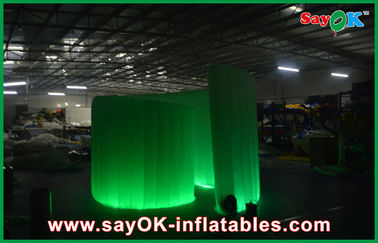 Advertising Booth Displays Blue Inflatable Advertising Led Spiral Party Event Photo Booth Green Colourful Tent