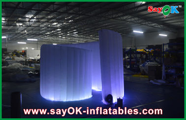 Advertising Booth Displays Blue Inflatable Advertising Led Spiral Party Event Photo Booth Green Colourful Tent