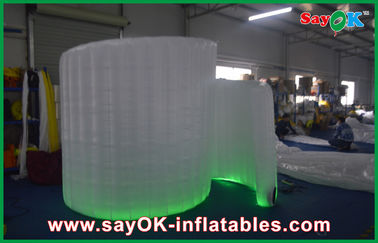 Photo Booth Decorations 3*2.7*1.5m Spiral Inflatable Photo Booth With Led Light For Event