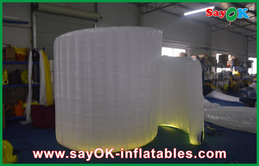 3*2.7*1.5m Spiral Inflatable Photo Booth With Led Light For Event