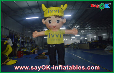 Cartoon Characters For Birthday Parties 2M Middle Outsite Yellow Inflatable Cartoon Characters Exquisite For Childern