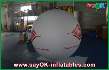 White Light 0.18mmPVC Inflatable Giant Commerical Helium Ballon Outdoor Advertising