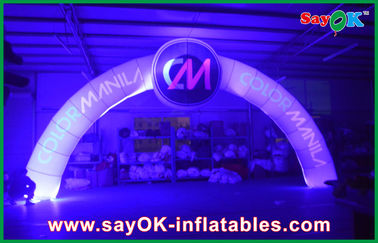 Oxford Cloth Lighted Inflatable Entrance Arch 7*4m Terminal Point For Sport