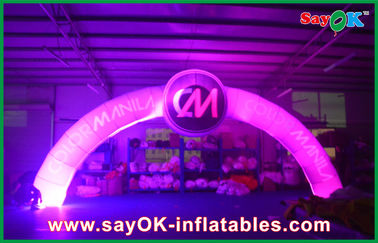 Oxford Cloth Lighted Inflatable Entrance Arch 7*4m Terminal Point For Sport