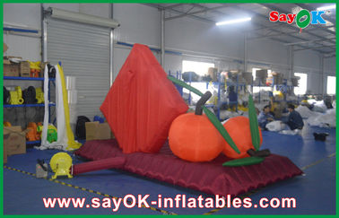 Red Lucky New Year Big Festival Inflatable Products 210D Oxford Cloth For Event