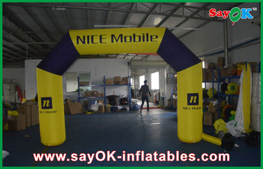 Inflatable Start Line Yellow Inflatable Archways Long Distance Running Inflatable Race Arch