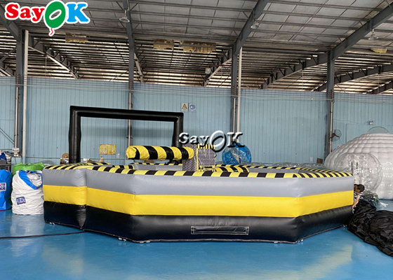 Inflatable Carnival Games 7m Crazy Inflatable Wipeout Game Meltdown Machine For Amusement