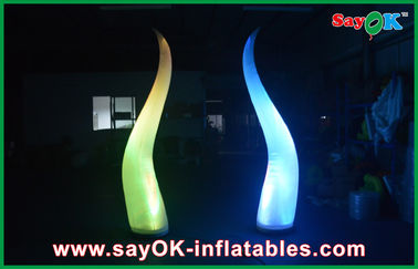 Cone 190T Nylon Inflatable Lighting Decoration , Indoor Party Inflatable Lighting Stage