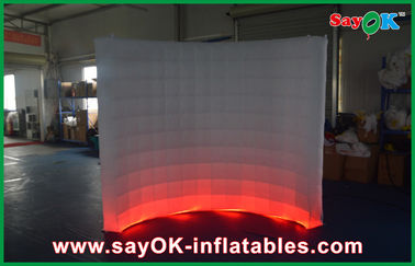 Air Wall White Print Inflatable Photo Booth For Commercial Event