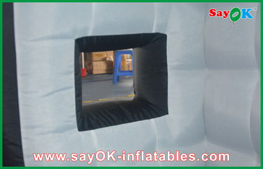 Inflatable Photo Booth Enclosure 210D Oxford Cloth Lighting Inflatable Photo Booth Black Outside For Party