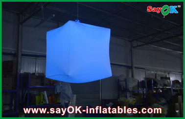 Square Hanging Inflatable LED Light Stylish Customized For Club