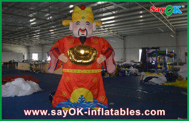 Giant 5M Red Decorative Inflatable Cartoon Characters For Chinese New Year Celebration