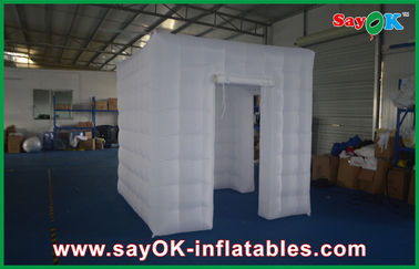 Inflatable Photo Studio White Square Inflatable Photo Booth Large Versatile With Two Doors