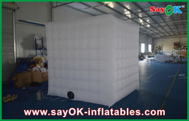 Inflatable Photo Studio White Square Inflatable Photo Booth Large Versatile With Two Doors
