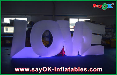 Romantic Lighting Inflatable Stage Commercial For Engaging Party