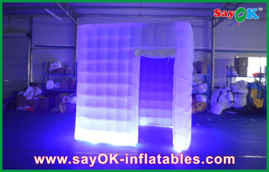 Photo Booth Decorations Colourful Led Lighting Photo Booth Tent Inflatable For Family Use