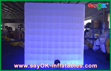 Photo Booth Backdrop LED Lighting Safe Inflatable Photo Booth Huge Square For Promotion