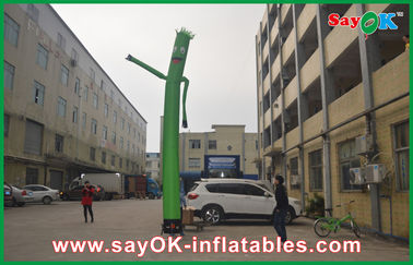 One Legged Air Dancer Commerical Red Sky Air Dancer , Inflatable 4M Costume Dancing Man