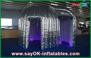 Photo Booth Led Lights Advertising Silver Inflatable Photo Booth Durable Led Inflatable Snail