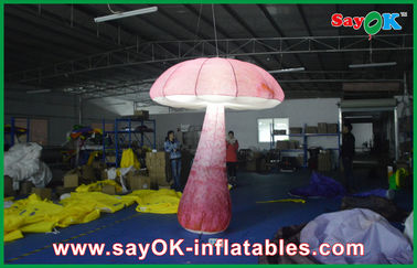 Indoor Inflatable Lighting Decoration 2M Mushroom Stage For Advertising