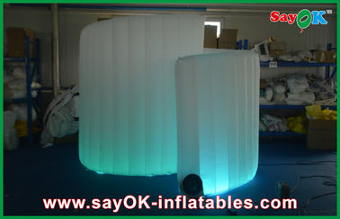 Inflatable Party Decorations Wedding Inflatable Photo Booth , Outdoor Spiral Inflatable Cube Tent