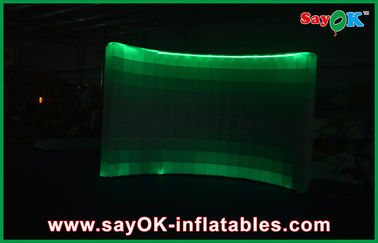 Advertising Booth Displays Shopping Mall Indoor Photobooth Inflatable Air Wall Convenience Installation