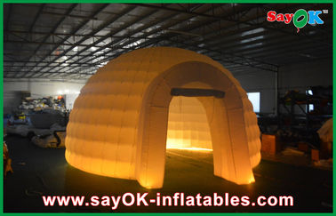 Dome Inflatable Tent Outdoor Wedding Inflatable Air Tent , Moblie Led Semicircle Inflatable Camping Tent