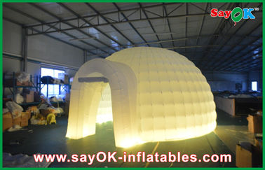 Dome Inflatable Tent Outdoor Wedding Inflatable Air Tent , Moblie Led Semicircle Inflatable Camping Tent