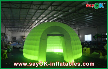 Inflatable Igloo Tent Advertising Dome Inflatable Air Tent , Led Light Inflatable Lawn Tent