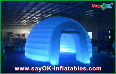 Inflatable Igloo Tent Advertising Dome Inflatable Air Tent , Led Light Inflatable Lawn Tent